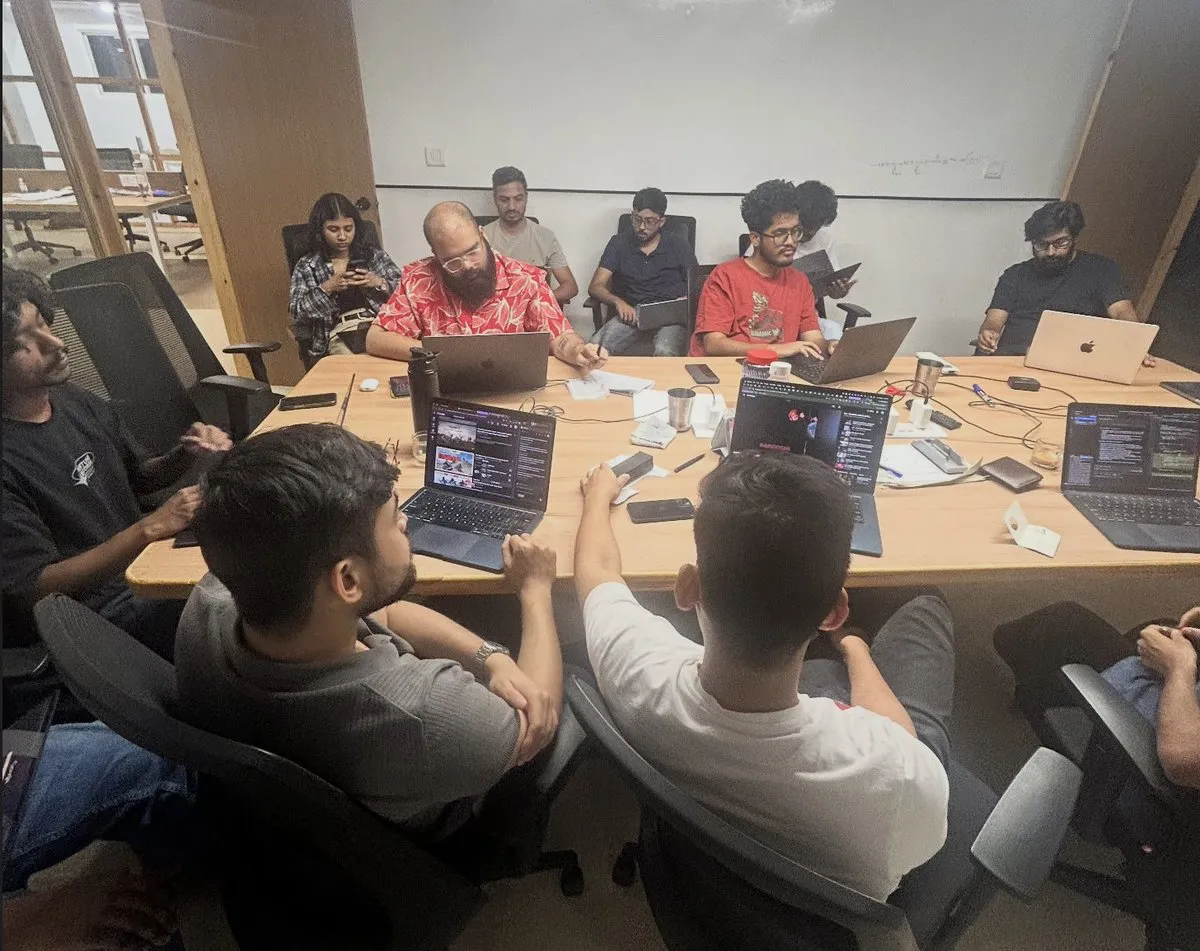 The entire Merlin team trying out our internal release of Merlin's Agentic Extension.